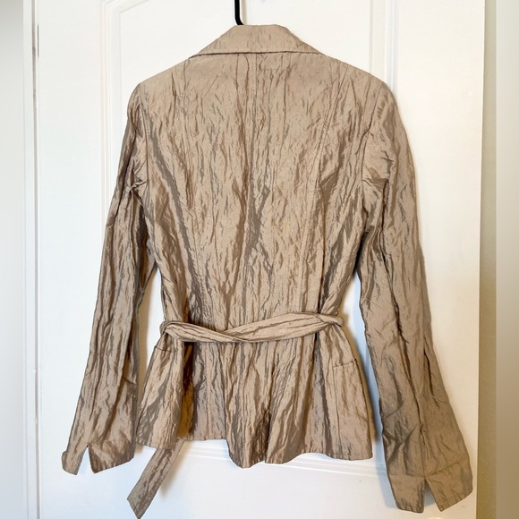 LAFAYETTE 148 NEW YORK METALLIC CRINKLE TOP, GUC - Picture 2 of 7